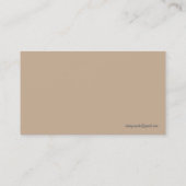 Cartes de visite de plage (Dos)