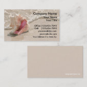 Cartes de visite de plage (Devant / Derrière)