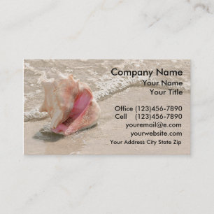 Cartes de visite de plage