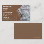 Cartes de visite de plage (Devant / Derrière)