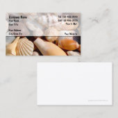 Cartes de visite de plage (Devant / Derrière)