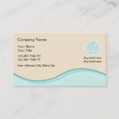 Cartes de visite de plage (Devant)