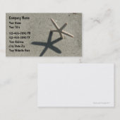 Cartes de visite de plage (Devant / Derrière)