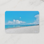 Cartes de visite de plage d'été (Devant)