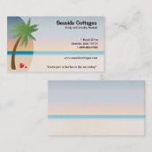 Cartes de visite de plage ou d'Oceanside (Devant / Derrière)
