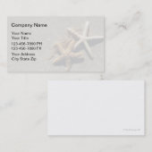 Cartes de visite de plage simples (Devant / Derrière)