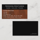 Cartes de visite de plancher (Devant / Derrière)