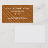 Cartes de visite de plancher (Devant / Derrière)