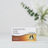 Cartes de visite de planificateur de famille (Debout devant)