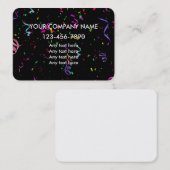 Cartes de visite de planificateur de partie (Devant / Derrière)