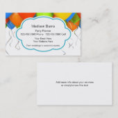 Cartes de visite de planificateur de partie (Devant / Derrière)