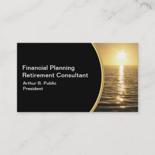 Cartes de visite de planificateur financier