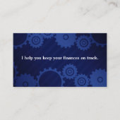 Cartes de visite de planificateur financier (Devant)