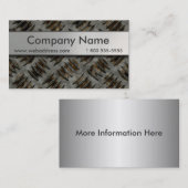 Cartes de visite de plat de diamant (Devant / Derrière)