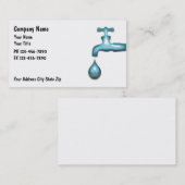 Cartes de visite de plomberie (Devant / Derrière)