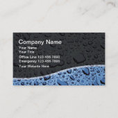 Cartes de visite de plomberie (Devant)