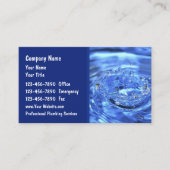 Cartes de visite de plomberie (Devant)