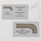 Cartes de visite de plomberie (Devant / Derrière)