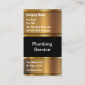 Cartes de visite de plomberie (Devant)