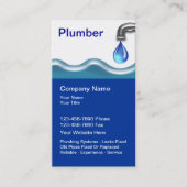 Cartes de visite de plomberie (Devant)