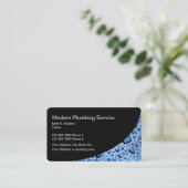 Cartes de visite de plomberie à deux côtés (Debout devant)