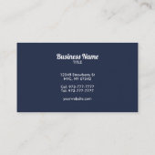 Cartes de visite de plomberie personnalisables (Dos)