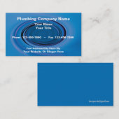 Cartes de visite de plombier (Devant / Derrière)