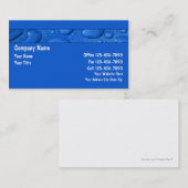 Cartes de visite de plombier (Devant / Derrière)