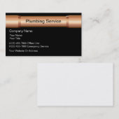 Cartes de visite de plombier (Devant / Derrière)
