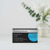 Cartes de visite de plombier (Debout devant)