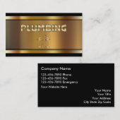 Cartes de visite de plombier (Devant / Derrière)