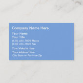 Cartes de visite de plombier (Dos)