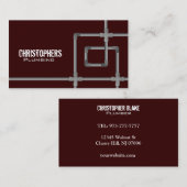 Cartes de visite de plombier (Devant / Derrière)