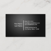 Cartes de visite de plombier (Dos)