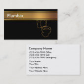 Cartes de visite de plombier (Devant / Derrière)