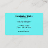 Cartes de visite de plombier (Dos)