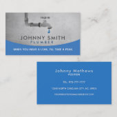 Cartes de visite de plombier (Devant / Derrière)