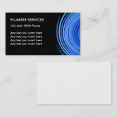Cartes de visite de plombier simple (Devant / Derrière)