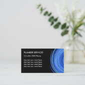 Cartes de visite de plombier simple (Debout devant)
