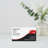 Cartes de visite de plongée (Debout devant)