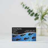 Cartes de visite de plongée à l'air (Debout devant)