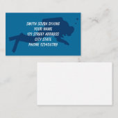 Cartes de visite de plongée sous-marine (Devant / Derrière)