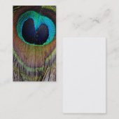 Cartes de visite de plume de paon (Devant / Derrière)