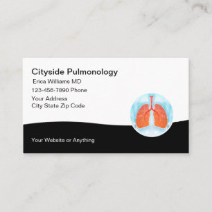 Cartes de visite de pneumologie médicale