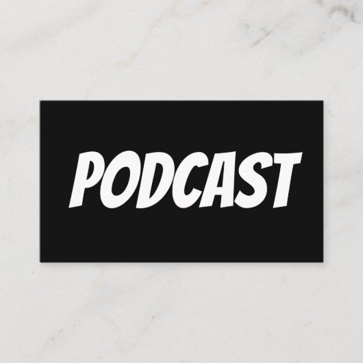 Cartes de visite de PODCAST (Devant)