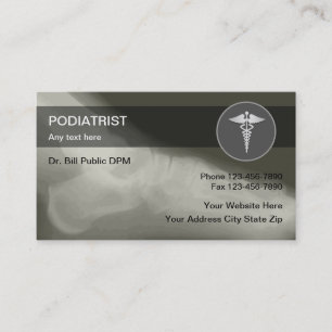 Cartes de visite de podologue