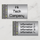 Cartes de visite de pointe (Devant / Derrière)