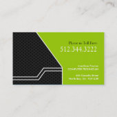 Cartes de visite de pointe (Dos)