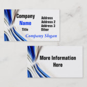 Cartes de visite de pointe de conception (Devant / Derrière)