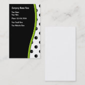 Cartes de visite de pois (Devant / Derrière)